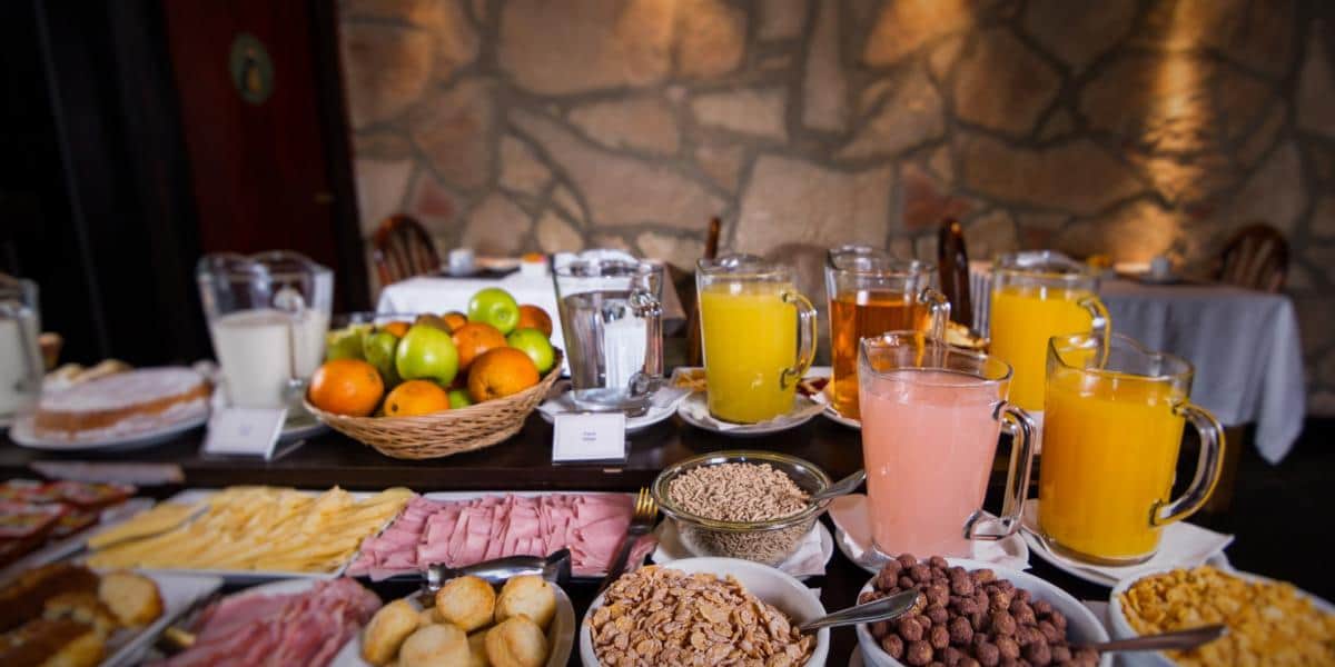 Desayuno Michelangelo Calafate Santacruz Argentina Hotel El Santa Cruz